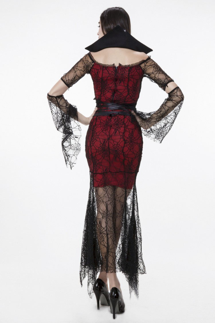 Womens Halloween Red Sorceress Costume