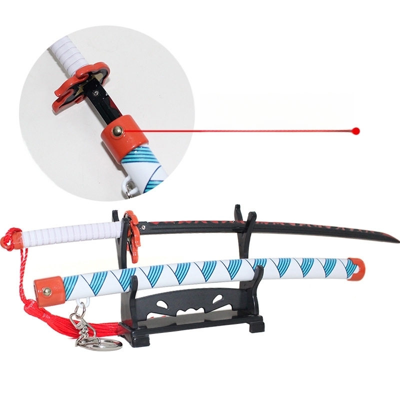 Anime Demon Slayer Sword Katana Keychain Key Ring Fidget Toy Anime Gift