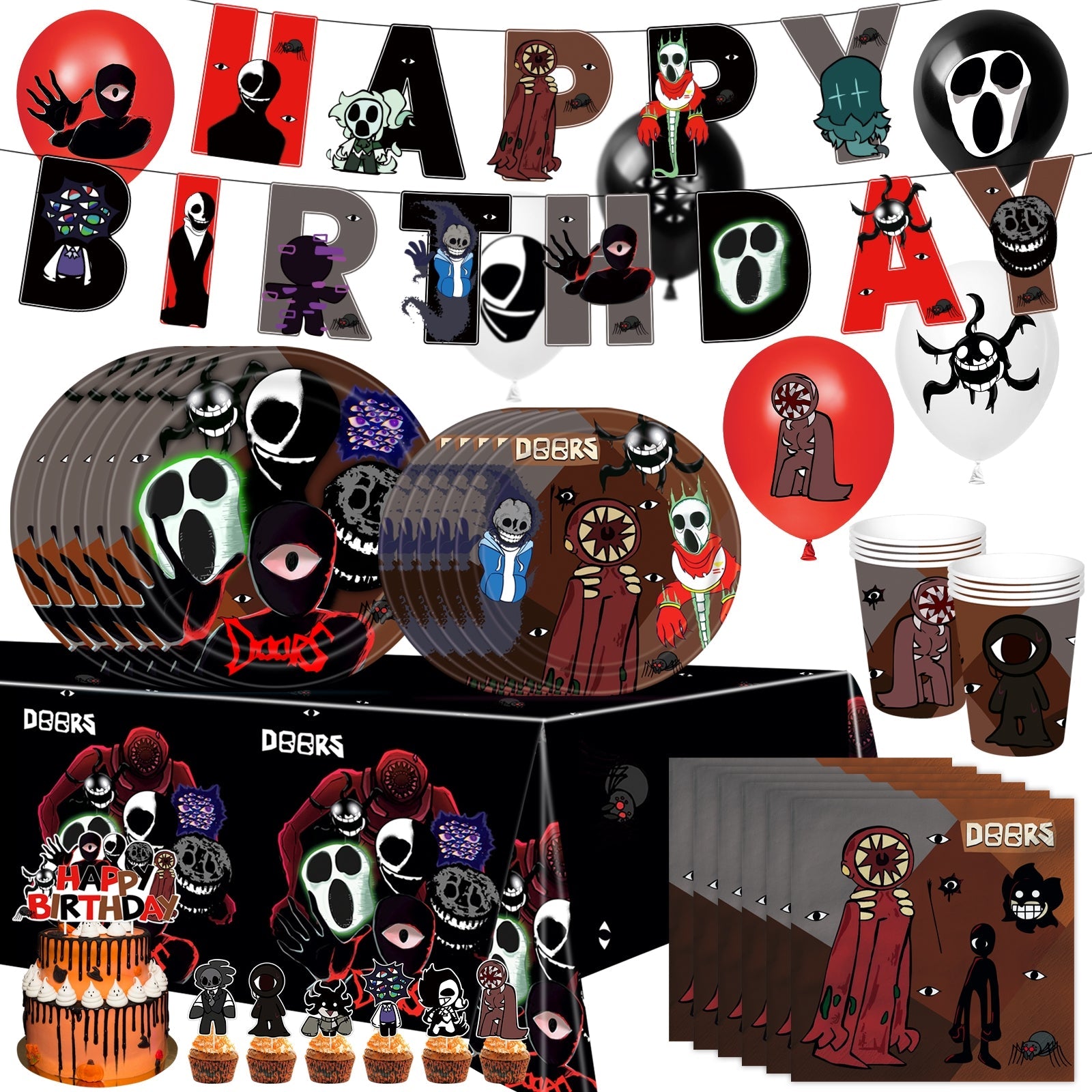 Roblox Doors Party Decorations - Costume Works AU