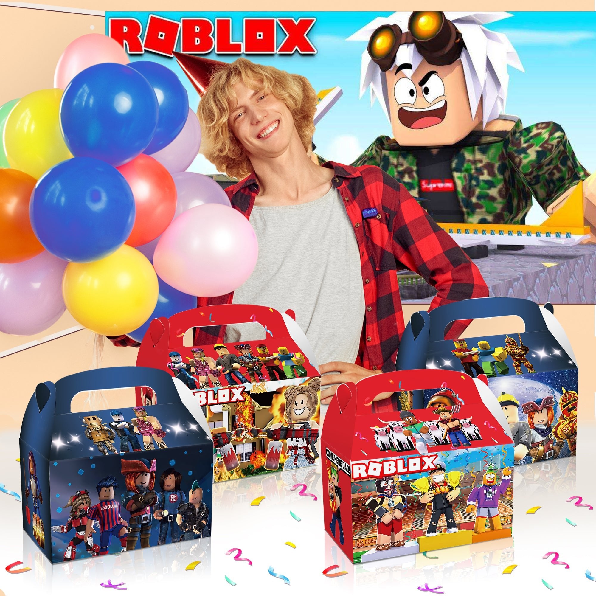 Roblox Party Favour Loot Boxes 12 Pack - Costume Works AU