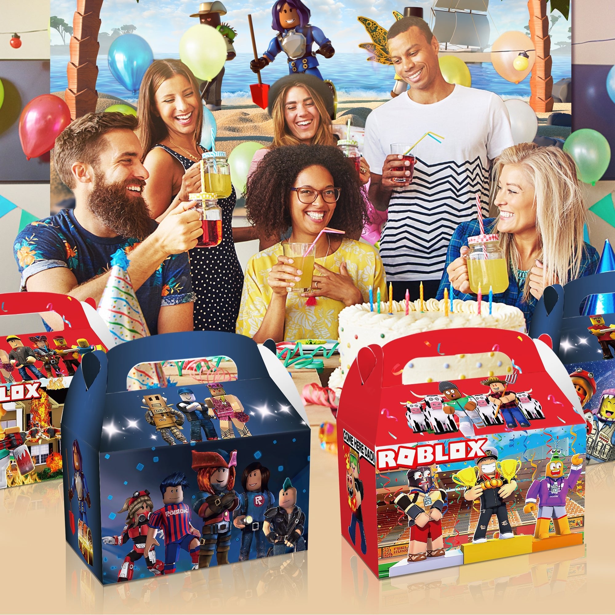 Roblox Party Favour Loot Boxes 12 Pack - Costume Works AU