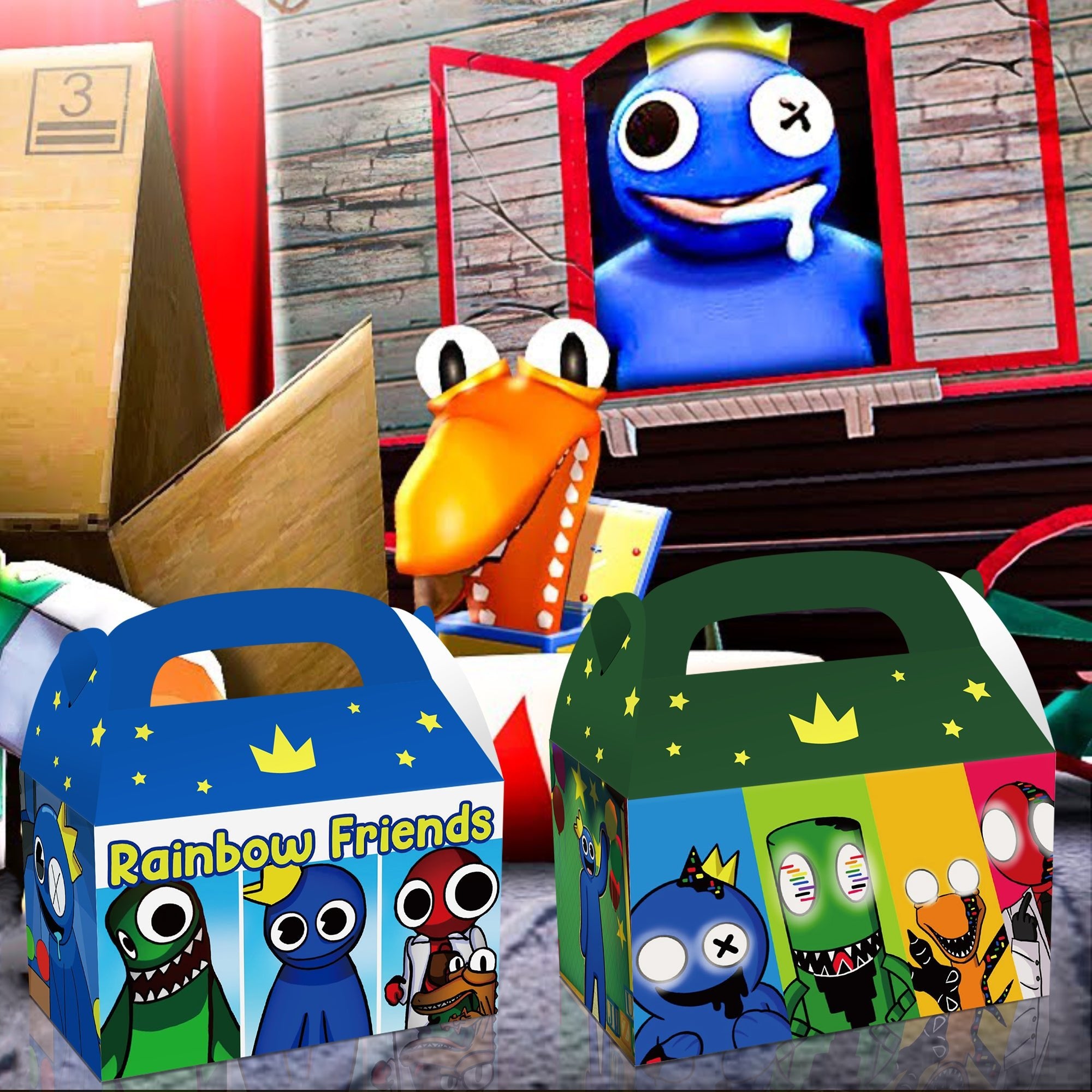 Roblox Rainbow Friends Party Favour Loot Boxes 12 Pack - Costume Works AU