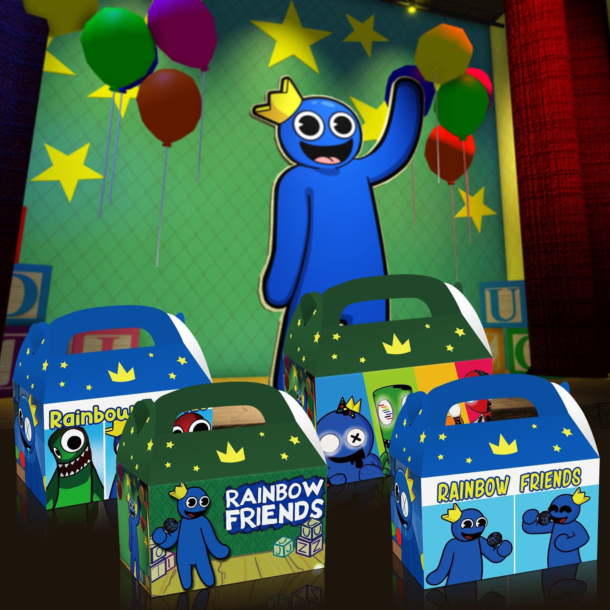 Roblox Rainbow Friends Party Favour Loot Boxes 12 Pack - Costume Works AU