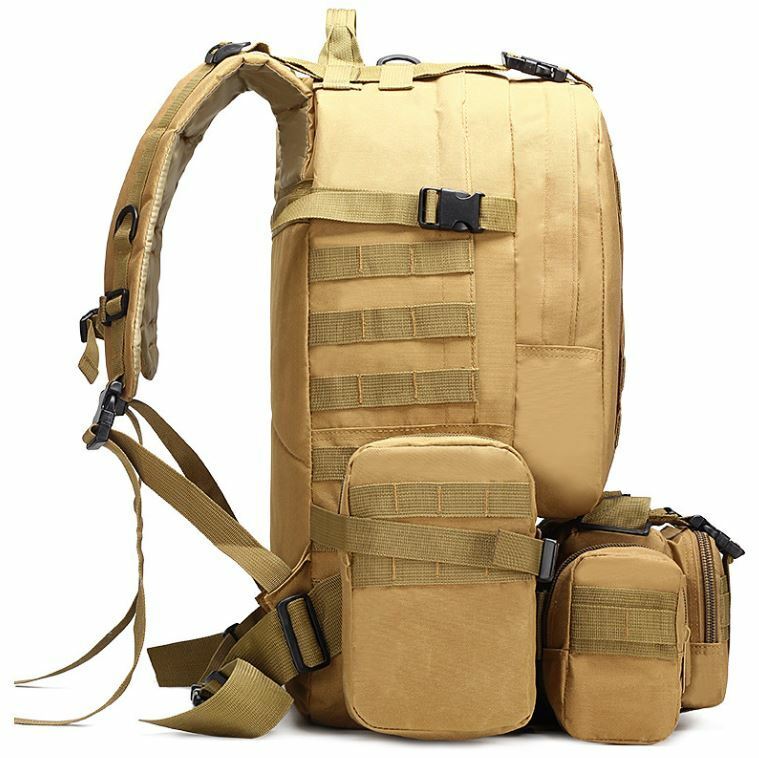 55L Tactical MOLLE Backpack Outdoor Hiking Camping Rucksack Military Bag - Costume Works AU