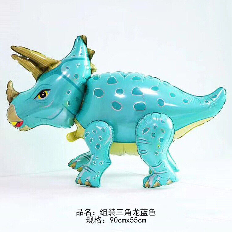 3D Dinosaur Foil Balloon T-Rex Triceratops Jurassic Birthday Party Decorations - Costume Works AU