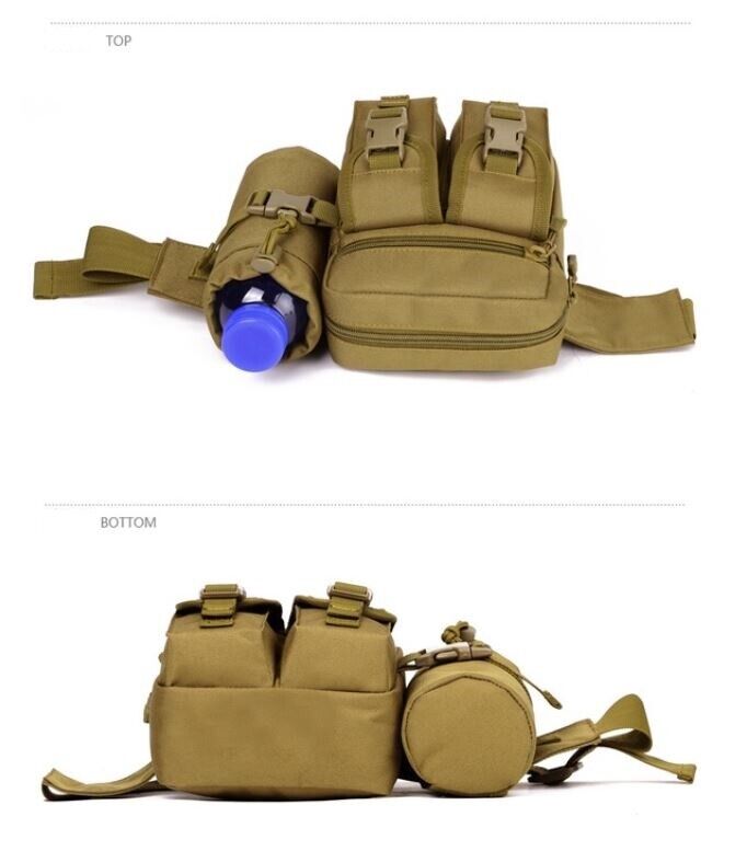 Tactical MOLLE Waist Bag Utility Waist Belt Bag Military Fanny Pack Bum Bag - Costume Works AU