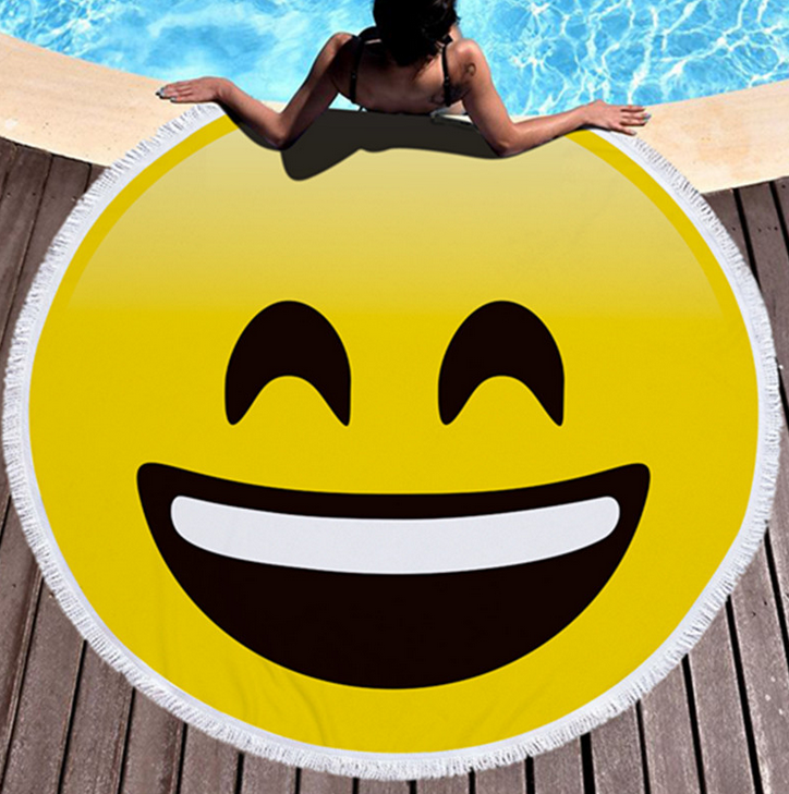 Emoji Novelty Beach Towel