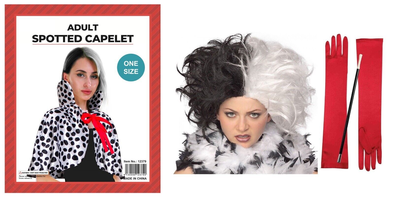 101 Dalmatians Cruella de Vil Capelet Costume