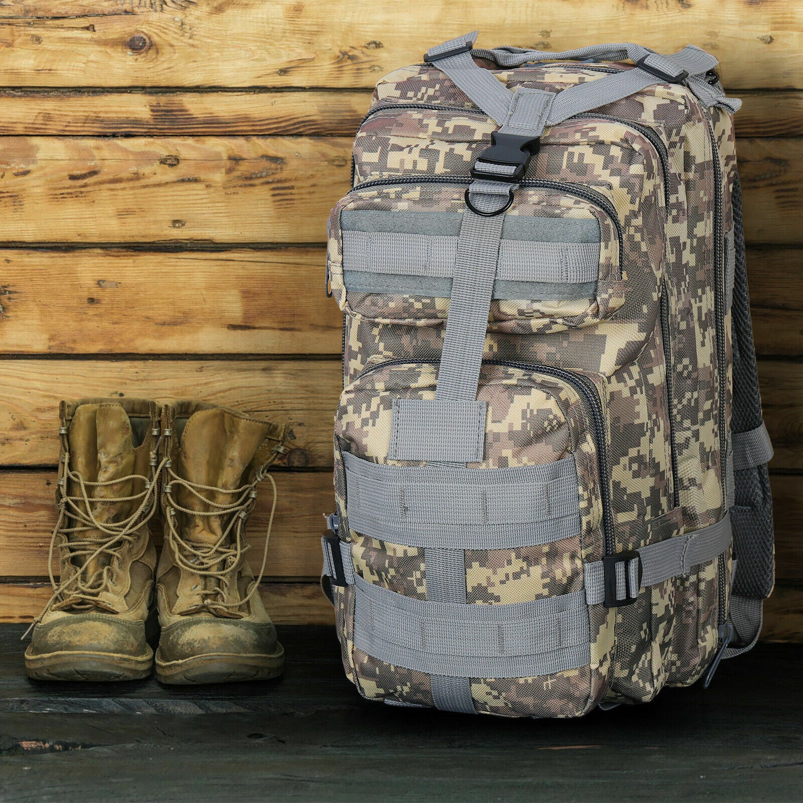 30L MOLLE Military Backpack Tactical Camping Rucksack Hiking Travel Outdoor Bag - Costume Works AU