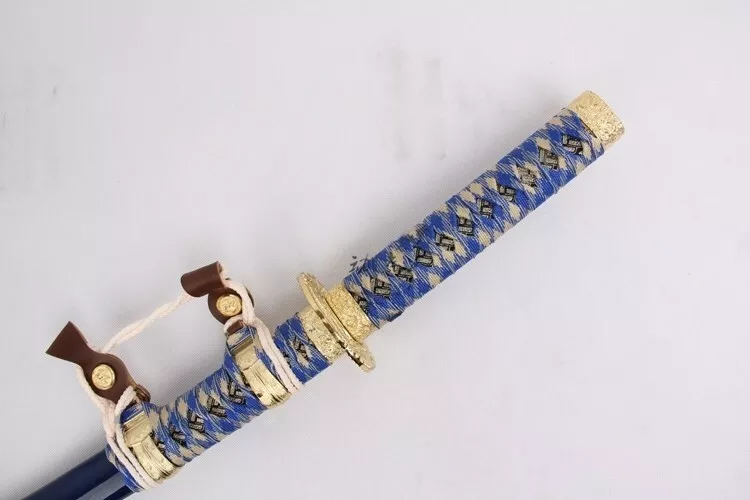 3PC Japanese Royal Guard Navy Samurai Katana Sword Set with Stand