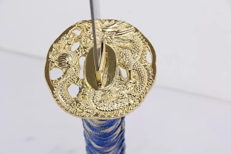 3PC Japanese Royal Guard Navy Samurai Katana Sword Set with Stand