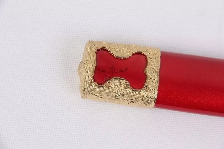 3PC Japanese  Imperial Emperor Red Samurai Katana Sword Set with Stand