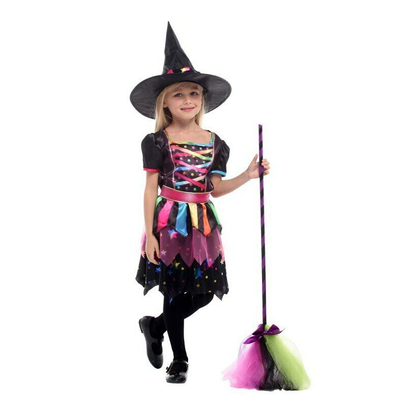 Kids Star Rainbow Witch Costume - Costume Works AU