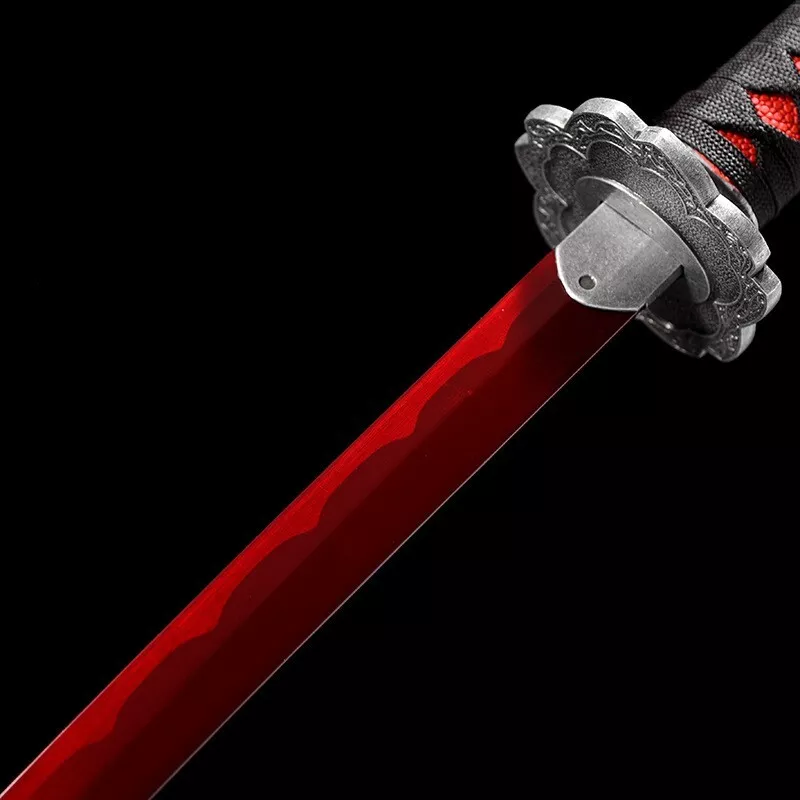 Sekiro Shadows Die Twice Undead Cut Red Katana Japanese Samurai Sword-Costume Works AU