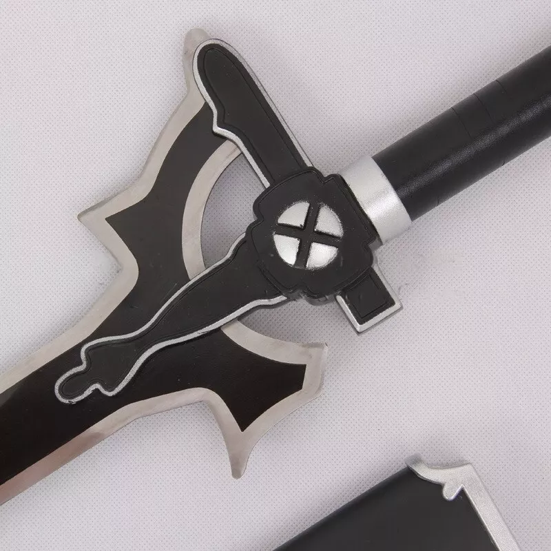Sword Art Online Kirito Elucidator & Dark Repulser Metal Sword Free Stand