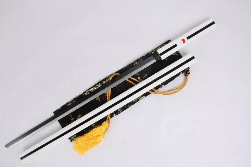 Naruto Uchiha Sasuke Kusanagi Grass Cutter Metal Sword - White