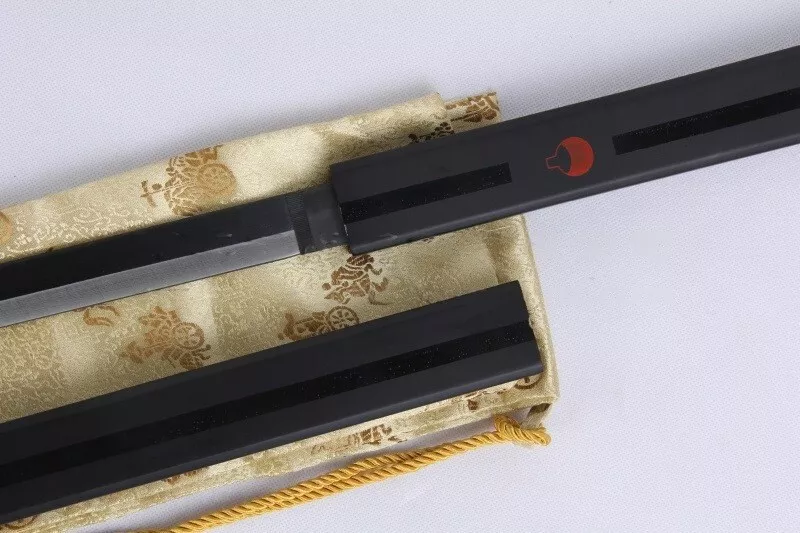 Naruto Uchiha Sasuke Kusanagi Grass Cutter Metal Sword - Black