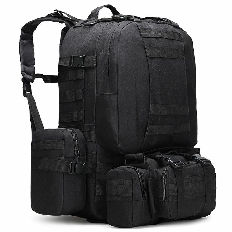 55L Tactical MOLLE Backpack Outdoor Hiking Camping Rucksack Military Bag - Costume Works AU