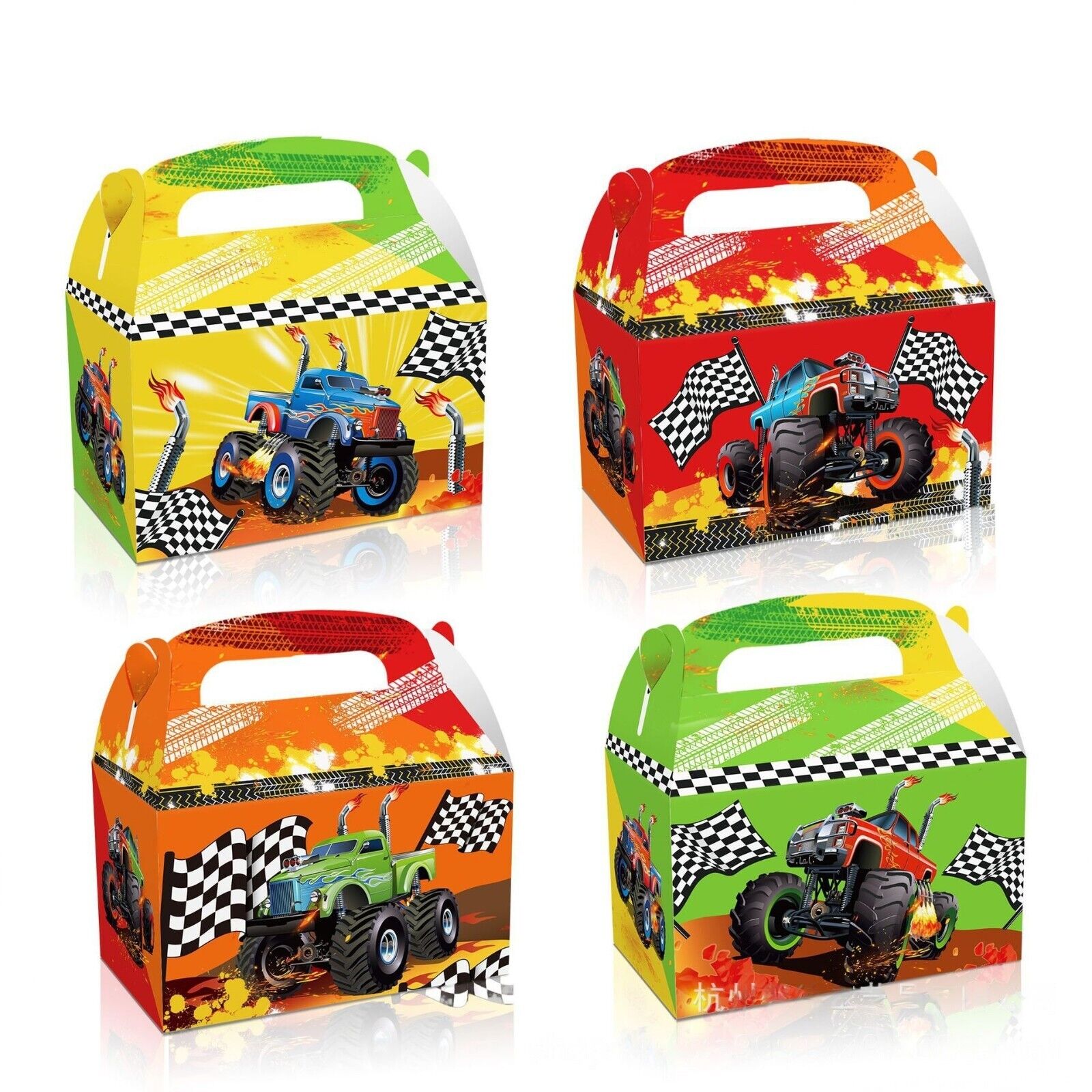 Monster Truck Party Favour Loot Boxes 12 Pack - Costume Works AU