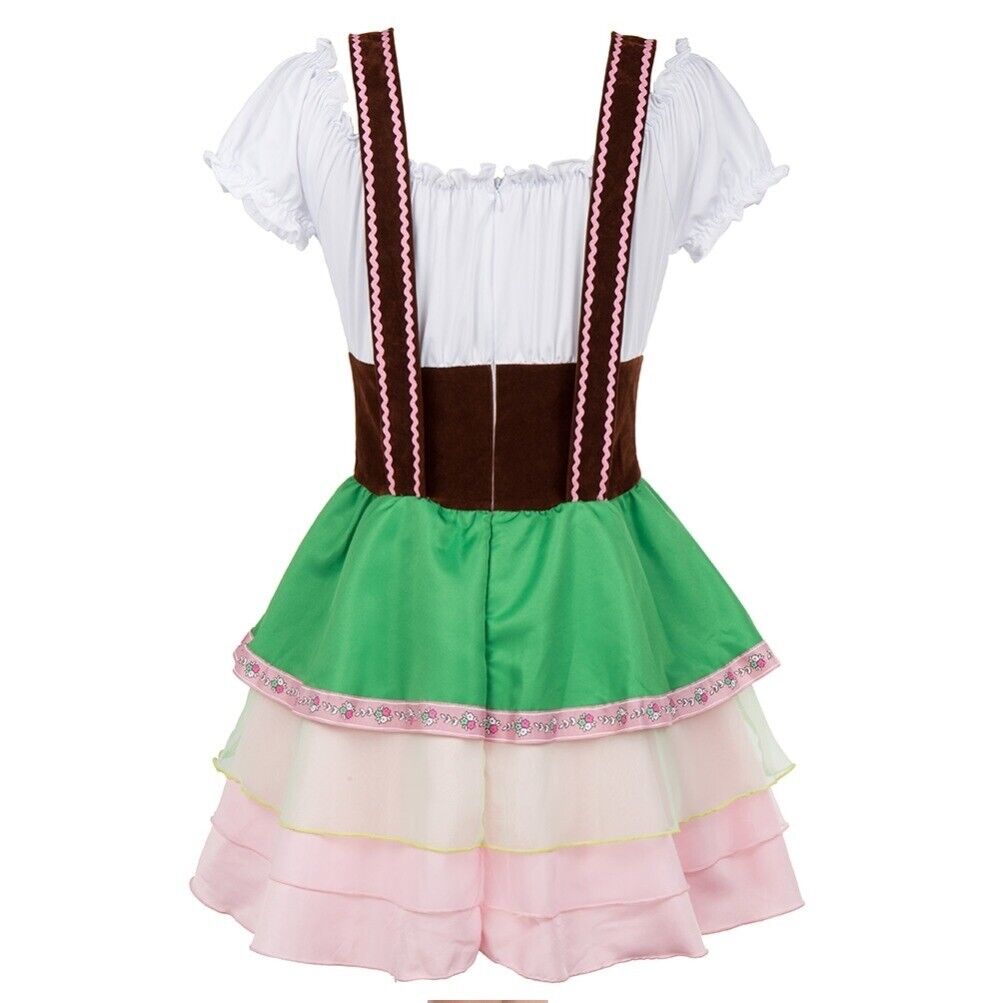 Womens Oktoberfest Beer Maid Dirndl Green Dress Costume - Costume Works AU