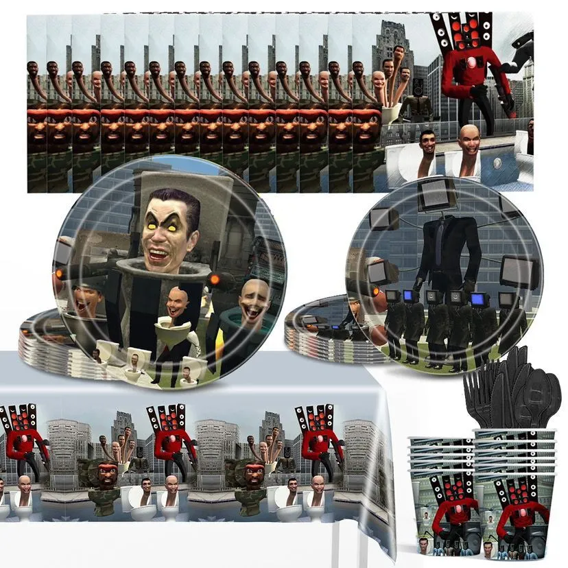 Skibidi Toilet Party Decorations