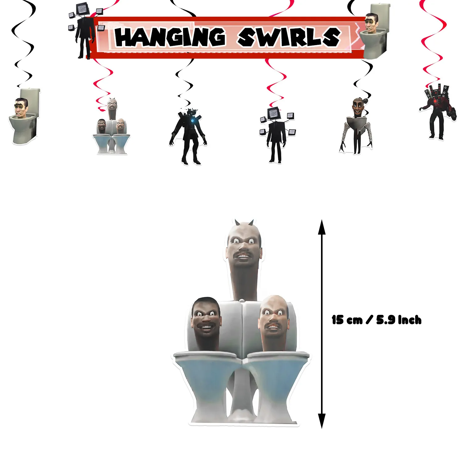 Skibidi Toilet Party Decorations