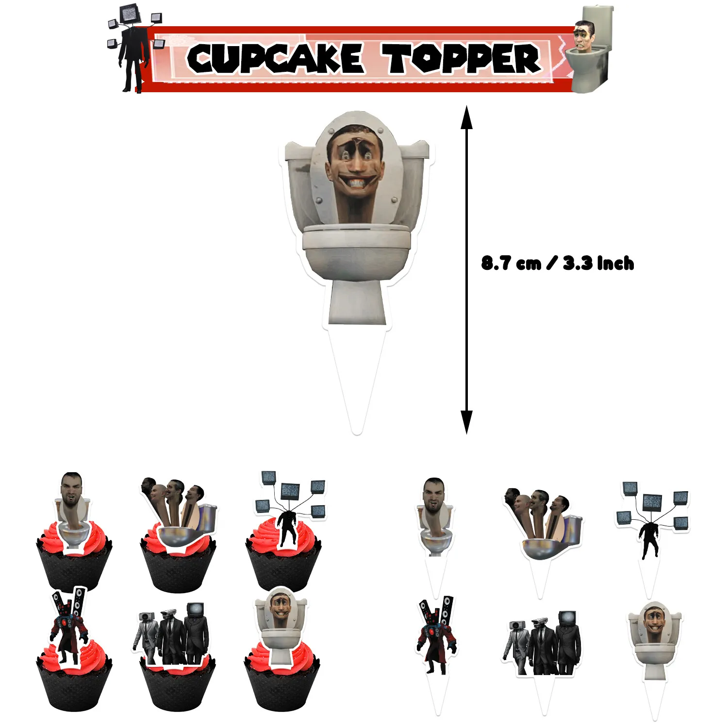 Skibidi Toilet Party Decorations