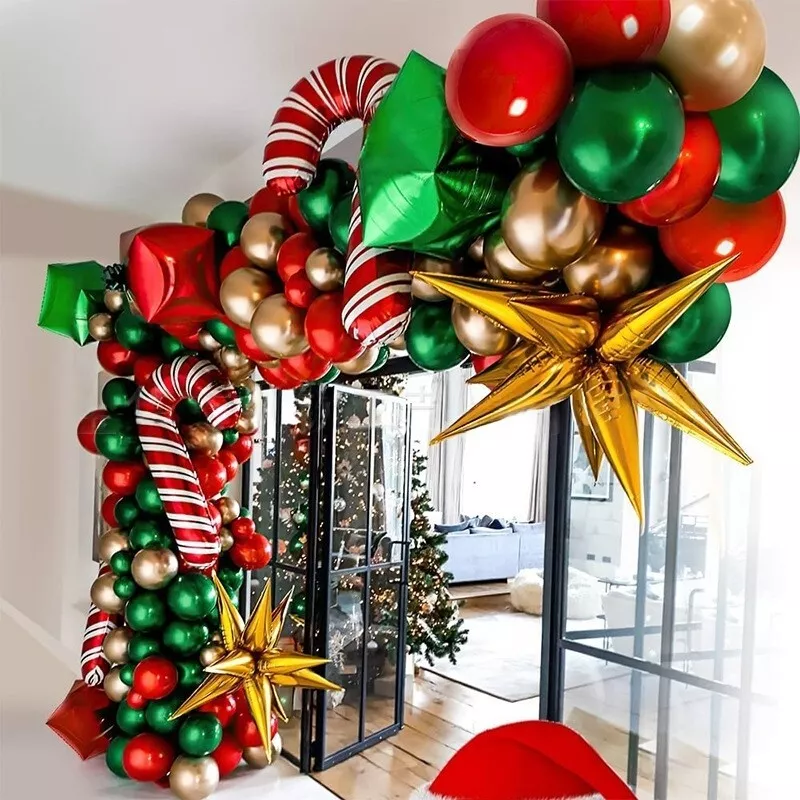 Christmas Balloon Garland Arch Kit Xmas Themed Party Decor