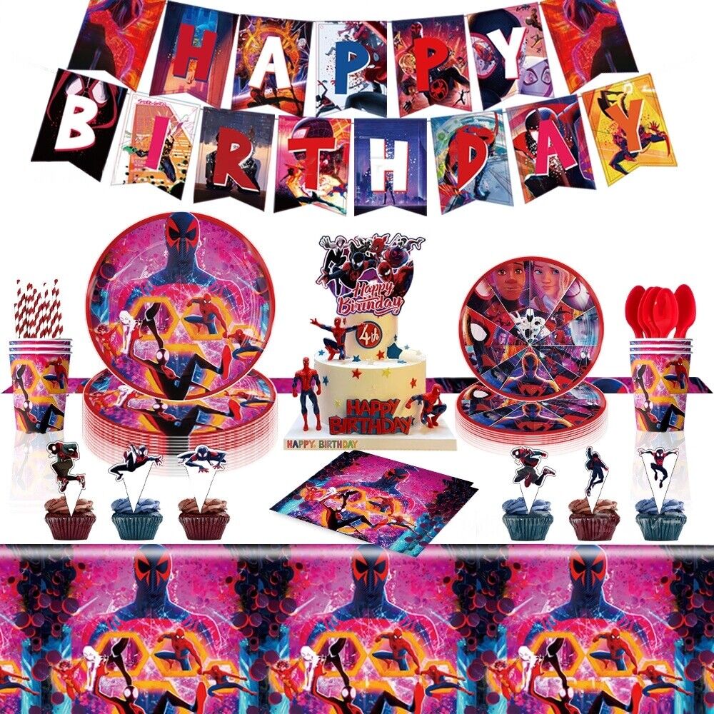 Spiderman Across the Spider-Verse Party Decorations - Costume Works AU