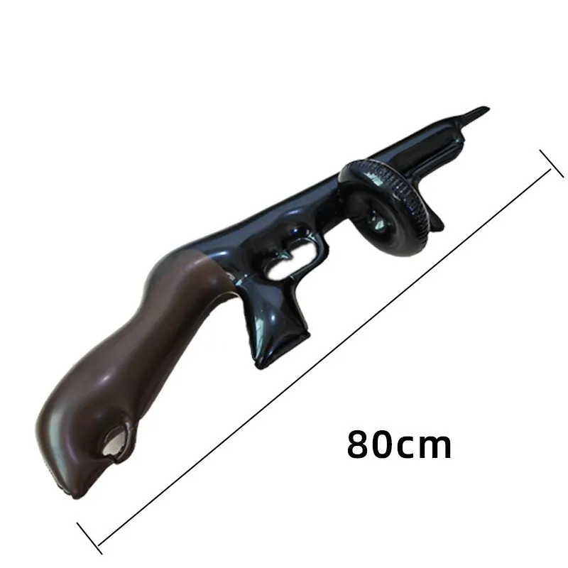 Inflatable Tommy Gun Blow Up Toy 1920s Gangster Gatsby Prop