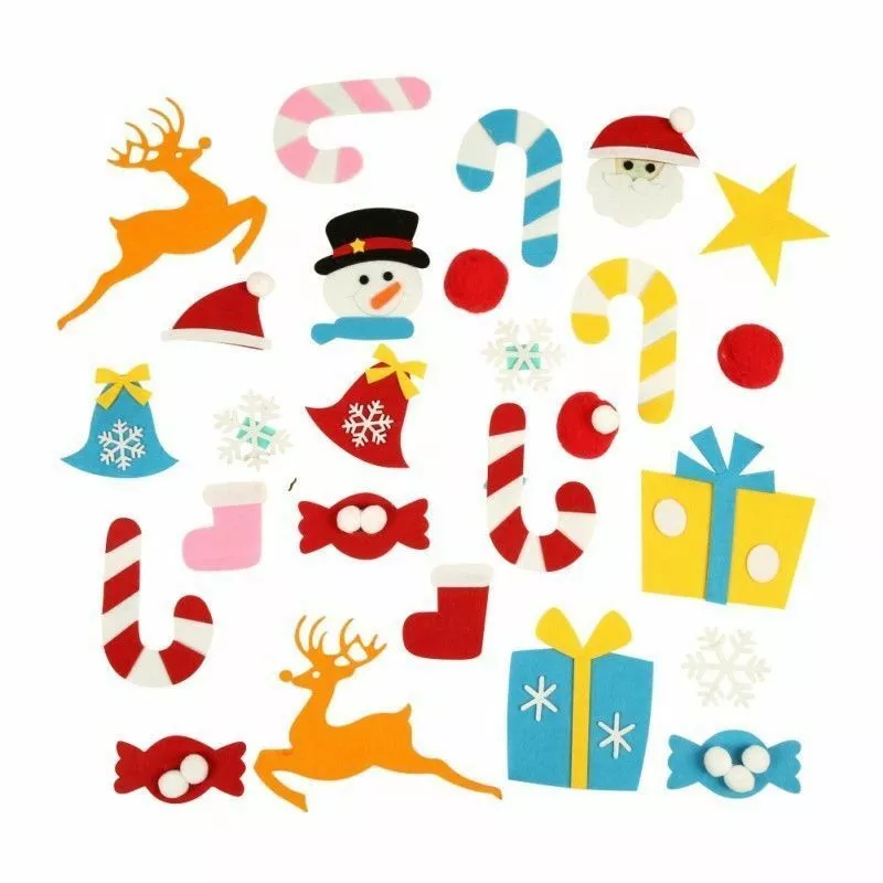 DIY Felt Christmas Tree Set Xmas Gifts Xmas Wall Hanging Decor Art & Craft-Costume Works AU