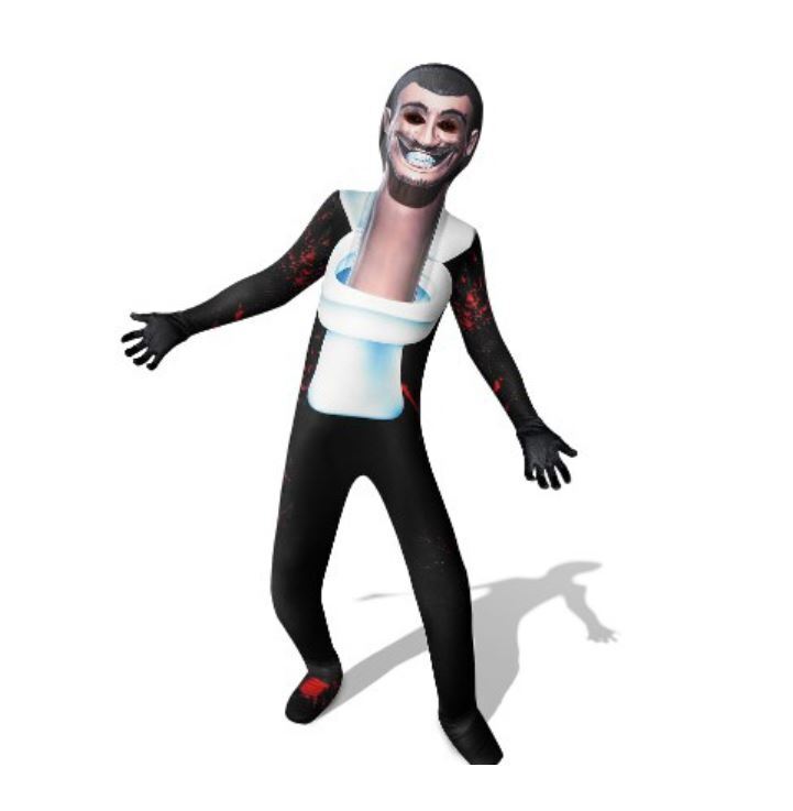 Kids Skibidi Toilet Costume