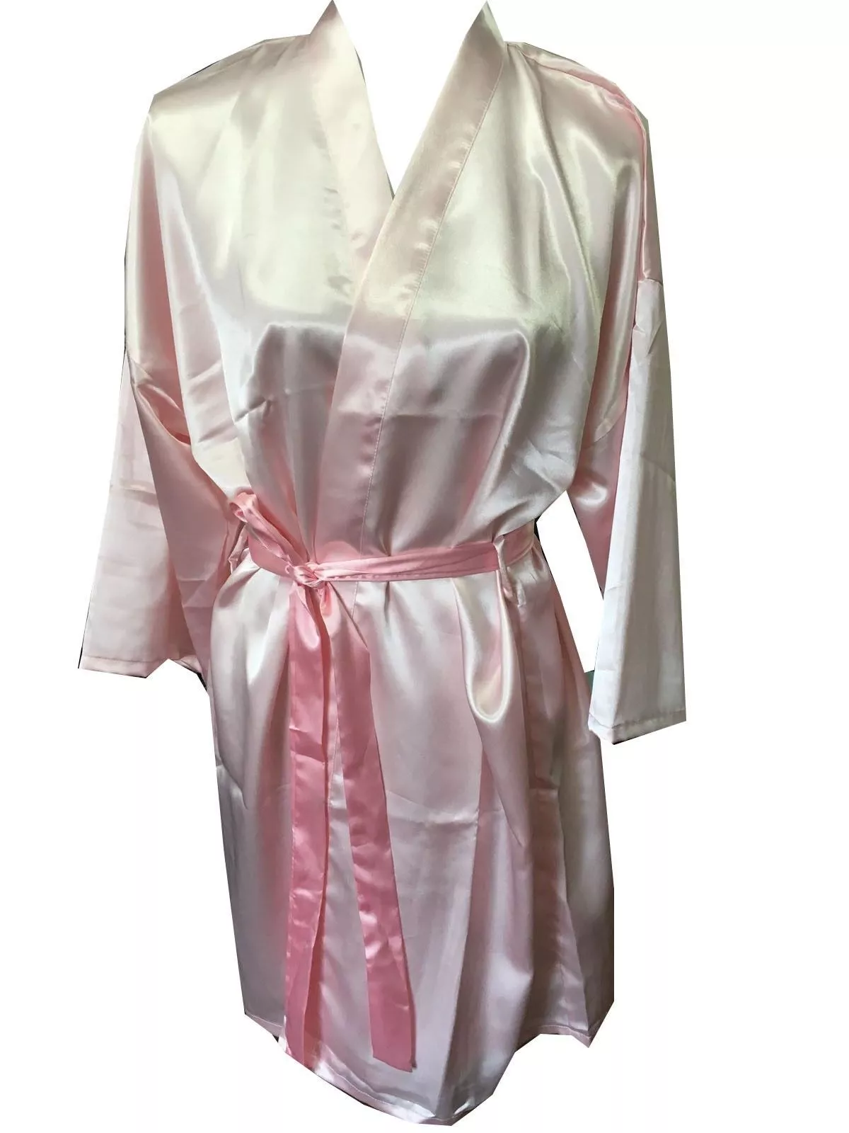 Ladies Satin Lace Bridal Robe Wedding Bridesmaid Bride Gown Hens