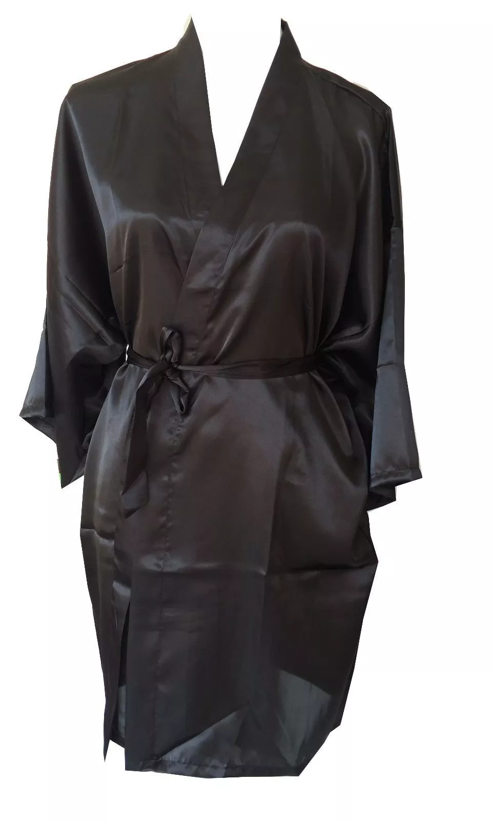 Ladies Satin Lace Bridal Robe Wedding Bridesmaid Bride Gown Hens