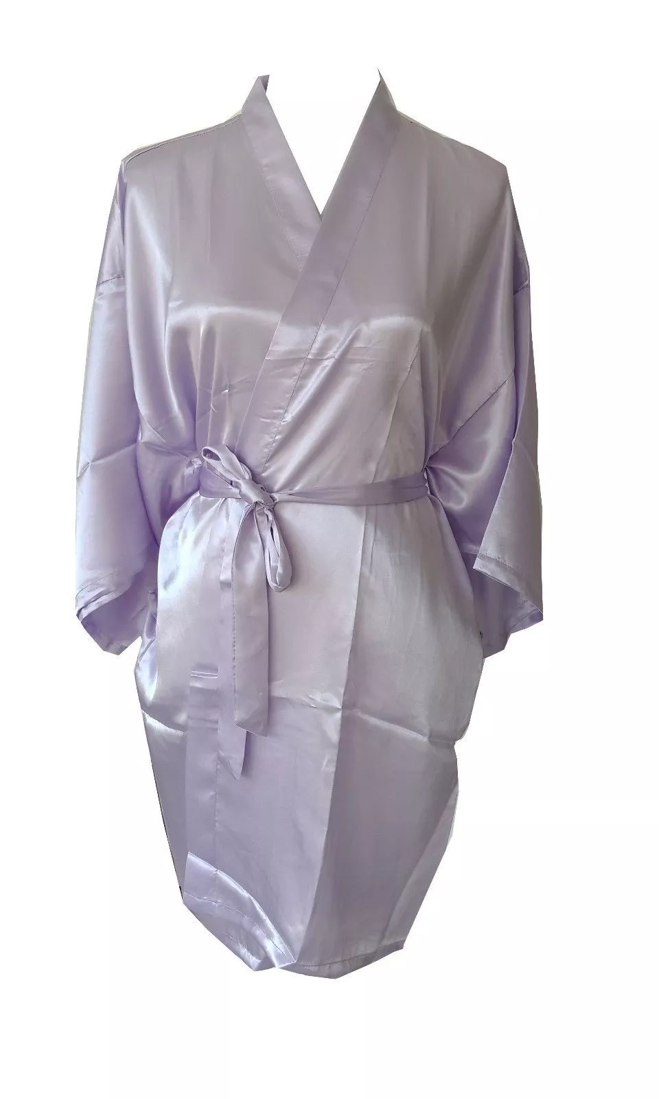 Ladies Satin Lace Bridal Robe Wedding Bridesmaid Bride Gown Hens