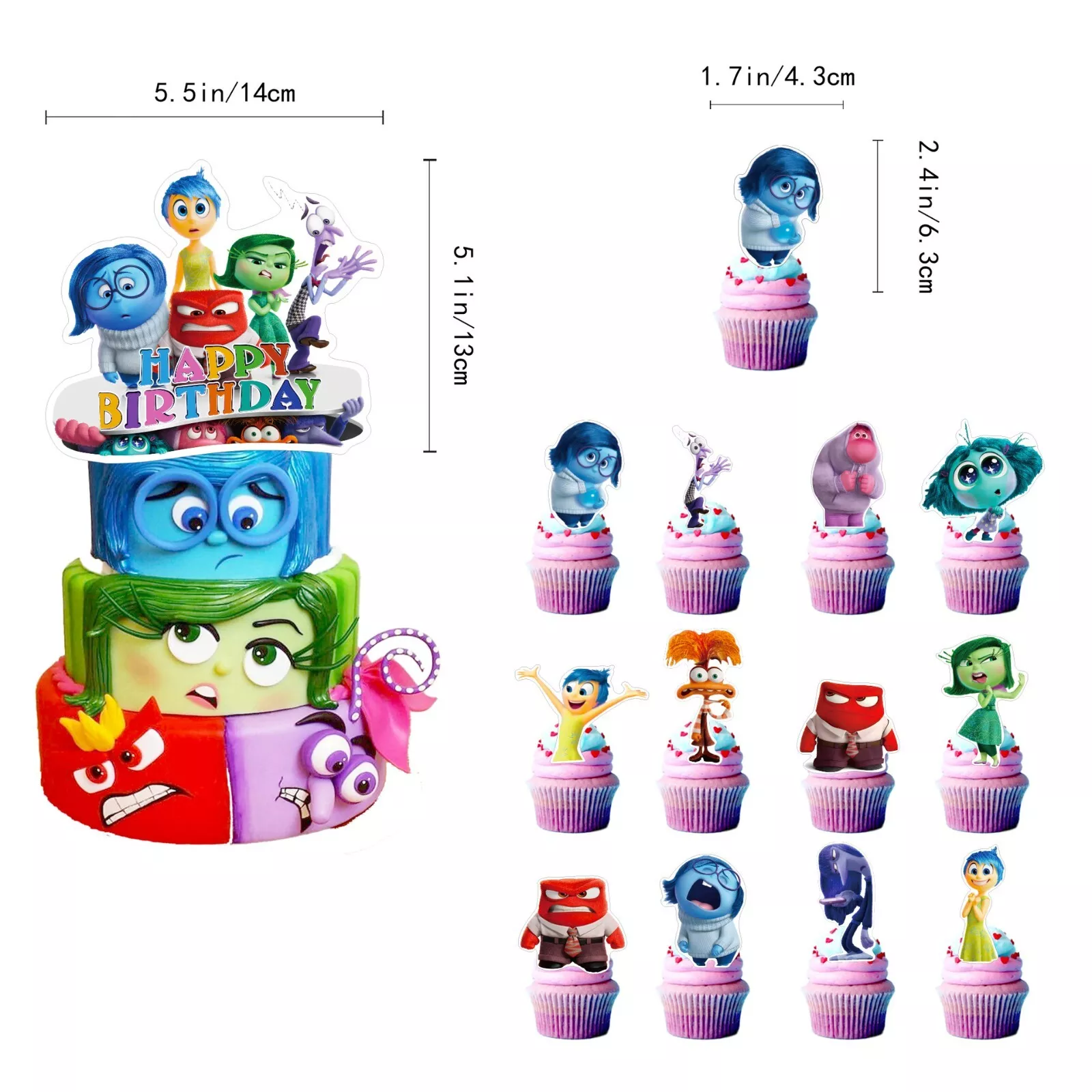 Inside Out 2 Birthday Party Decorations Set