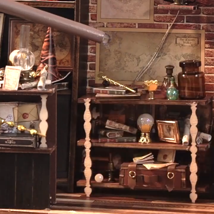 DIY Harry Potter Magic Wand Shop Miniature House 3D