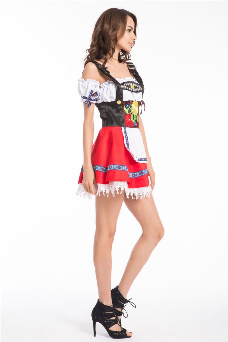 Womens Oktoberfest Beer Maid Dirndl Dress German Festival Costume - Costume Works AU