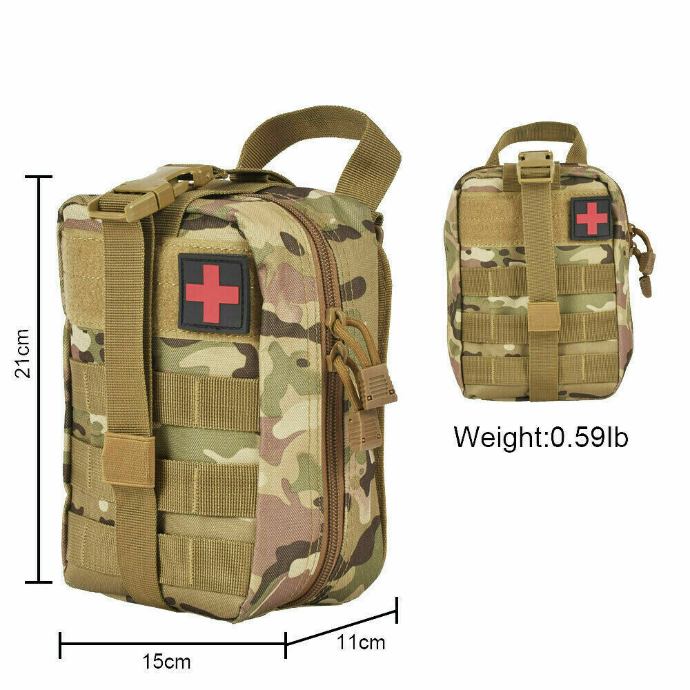 Premium IFAK Tactical MOLLE Medical Pouch Rip Away EMT First Aid Utility Bag - Costume Works AU