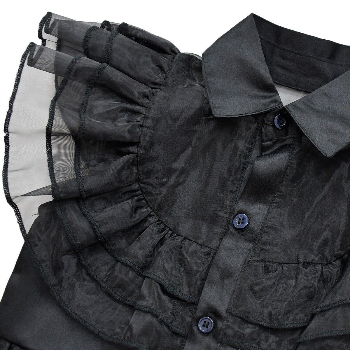 Black Prom Tulle Costume Dress Wig Cosplay-Costume Works AU