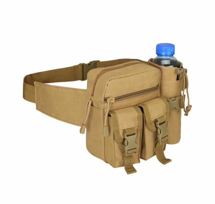 Tactical MOLLE Waist Bag Utility Waist Belt Bag Military Fanny Pack Bum Bag - Costume Works AU
