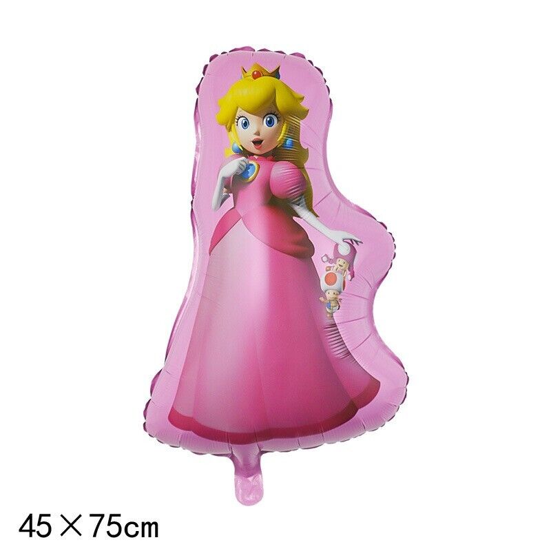 Super Mario Princess Peach Foil Balloon Bouquet - Costume Works AU
