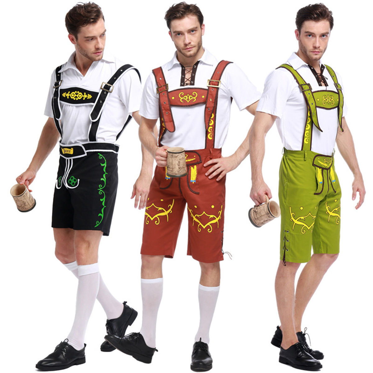 Mens Oktoberfest Lederhosen German Bavarian Costume - Costume Works AU