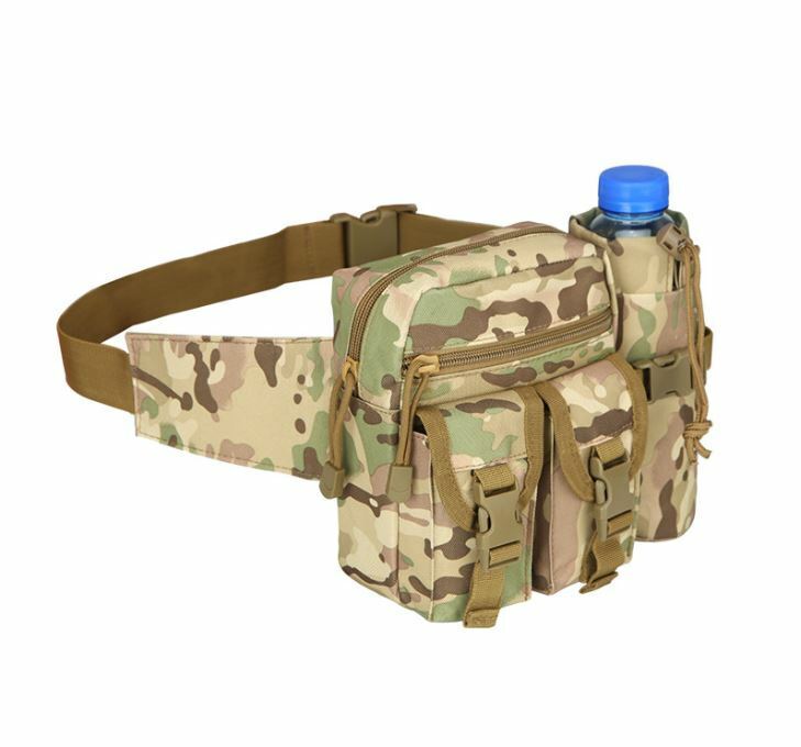 Tactical MOLLE Waist Bag Utility Waist Belt Bag Military Fanny Pack Bum Bag - Costume Works AU
