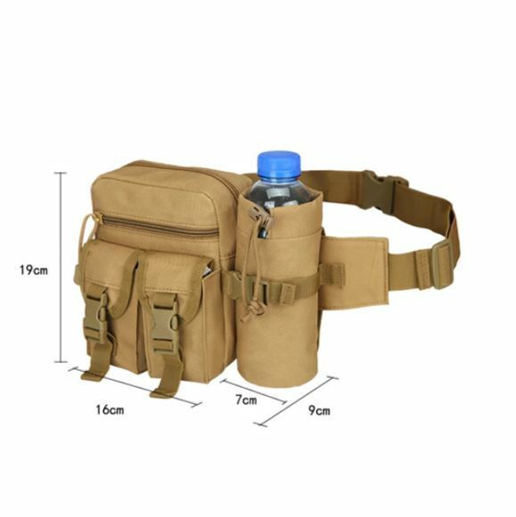Tactical MOLLE Waist Bag Utility Waist Belt Bag Military Fanny Pack Bum Bag - Costume Works AU