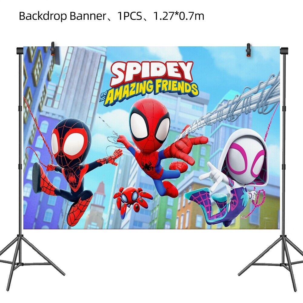 Spiderman Spidey & His Amazing Friends Back Drop - Costume Works AU