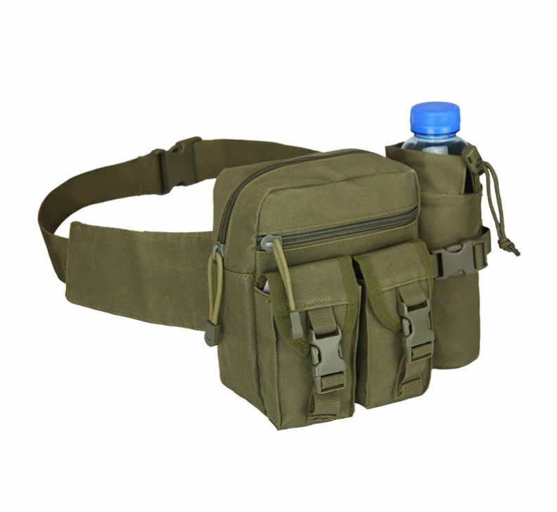 Tactical MOLLE Waist Bag Utility Waist Belt Bag Military Fanny Pack Bum Bag - Costume Works AU