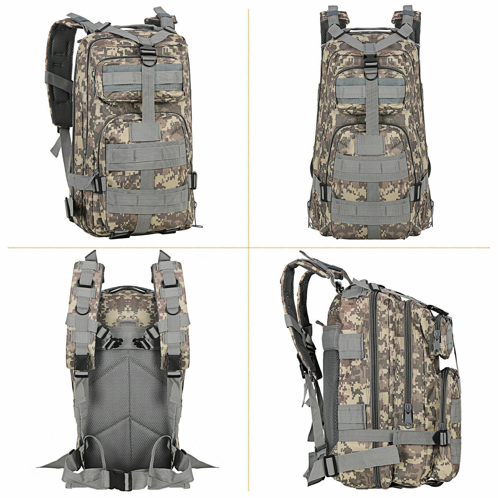 30L MOLLE Military Backpack Tactical Camping Rucksack Hiking Travel Outdoor Bag - Costume Works AU