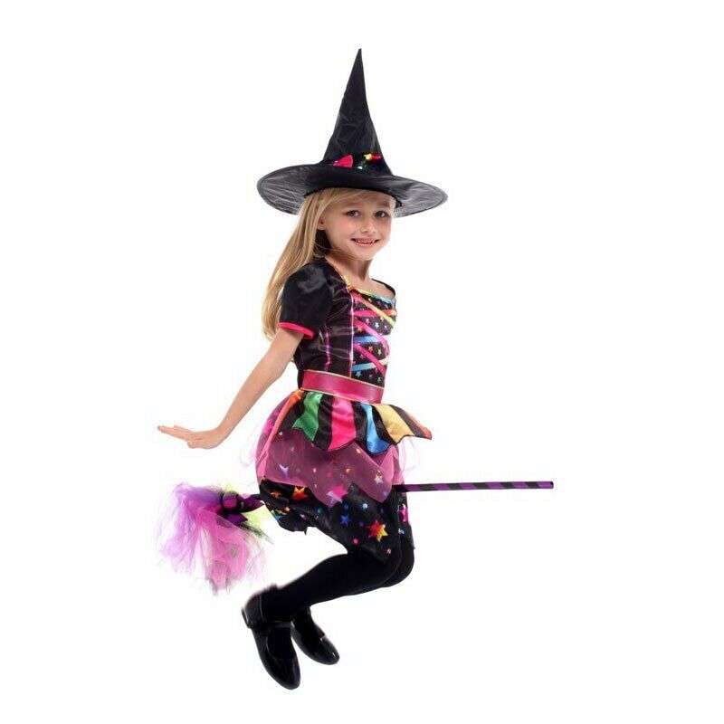 Kids Star Rainbow Witch Costume - Costume Works AU