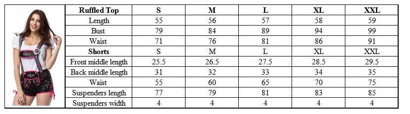 Womens Oktoberfest German Beer Maid Lederhosen Costume - Costume Works AU